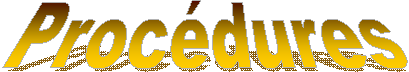 Procdures